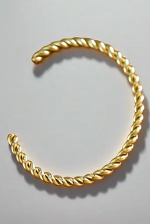Gold Tornado Gold Cuff | Water Resistant