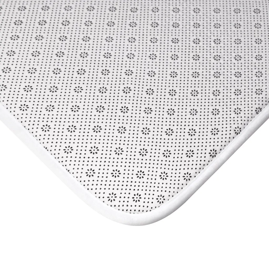 Green Bouquet bath mat