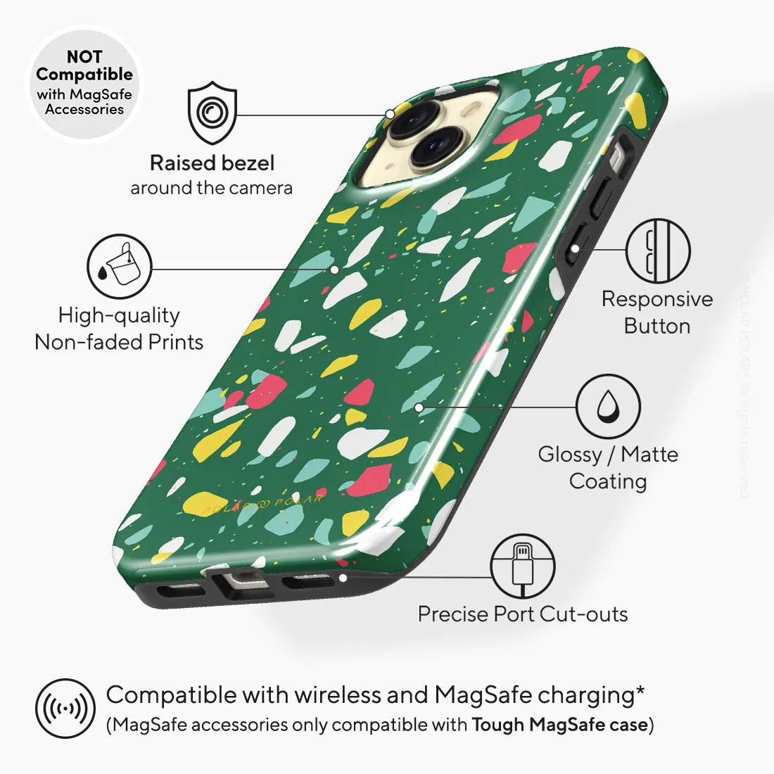 Greenfield Terrazzo Custom - iPhone 15 Case