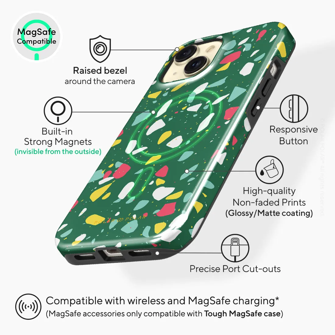 Greenfield Terrazzo Custom - iPhone 15 Case