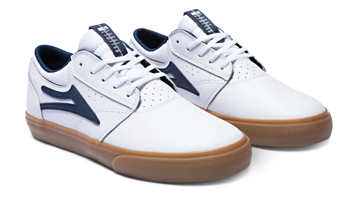 Griffin - White/Gum Leather