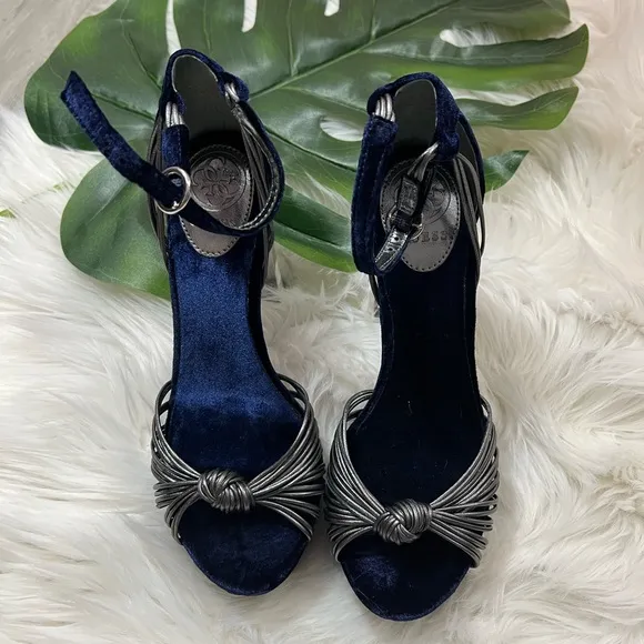 Guess Shoes Blue Platform Heels 4..0 inches in height ✨brand new✨ New with Box