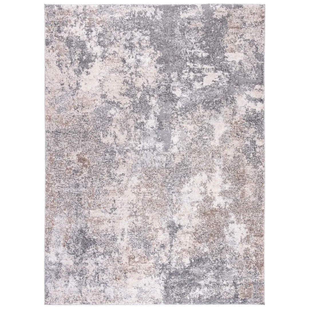 Hassell Abstract Light Gray/Gray Area Rug Trent Austin Design® Rug Size: Round 7'1"