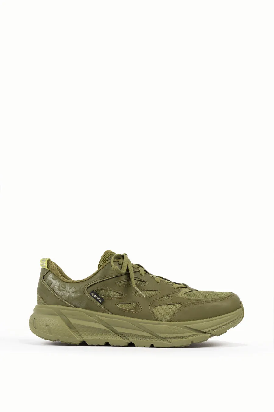 HOKA CLIFTON L GTX AVOCADO GREEN MOSS