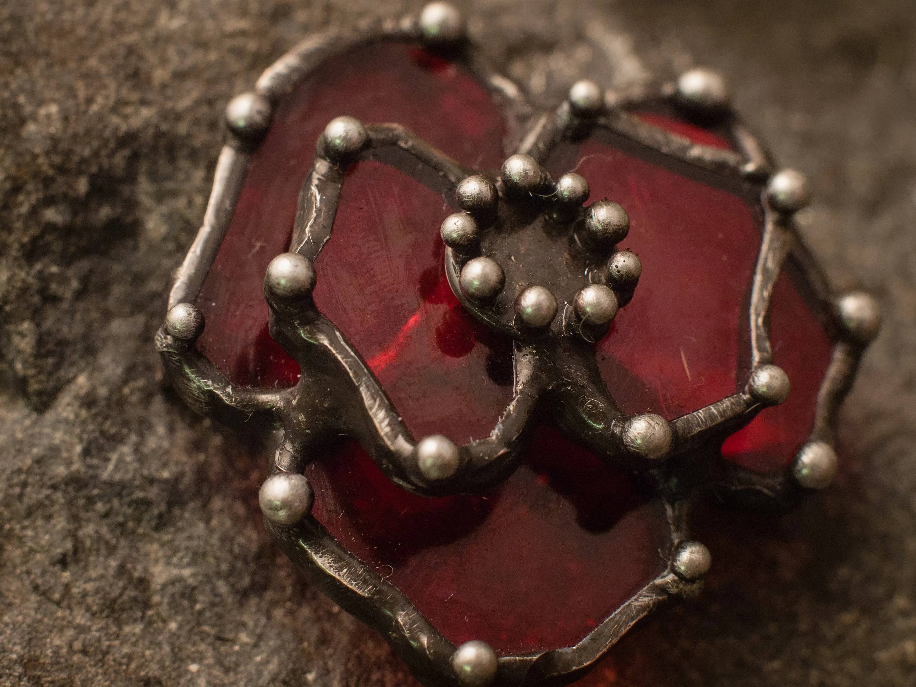 Hot Poppy Brooch