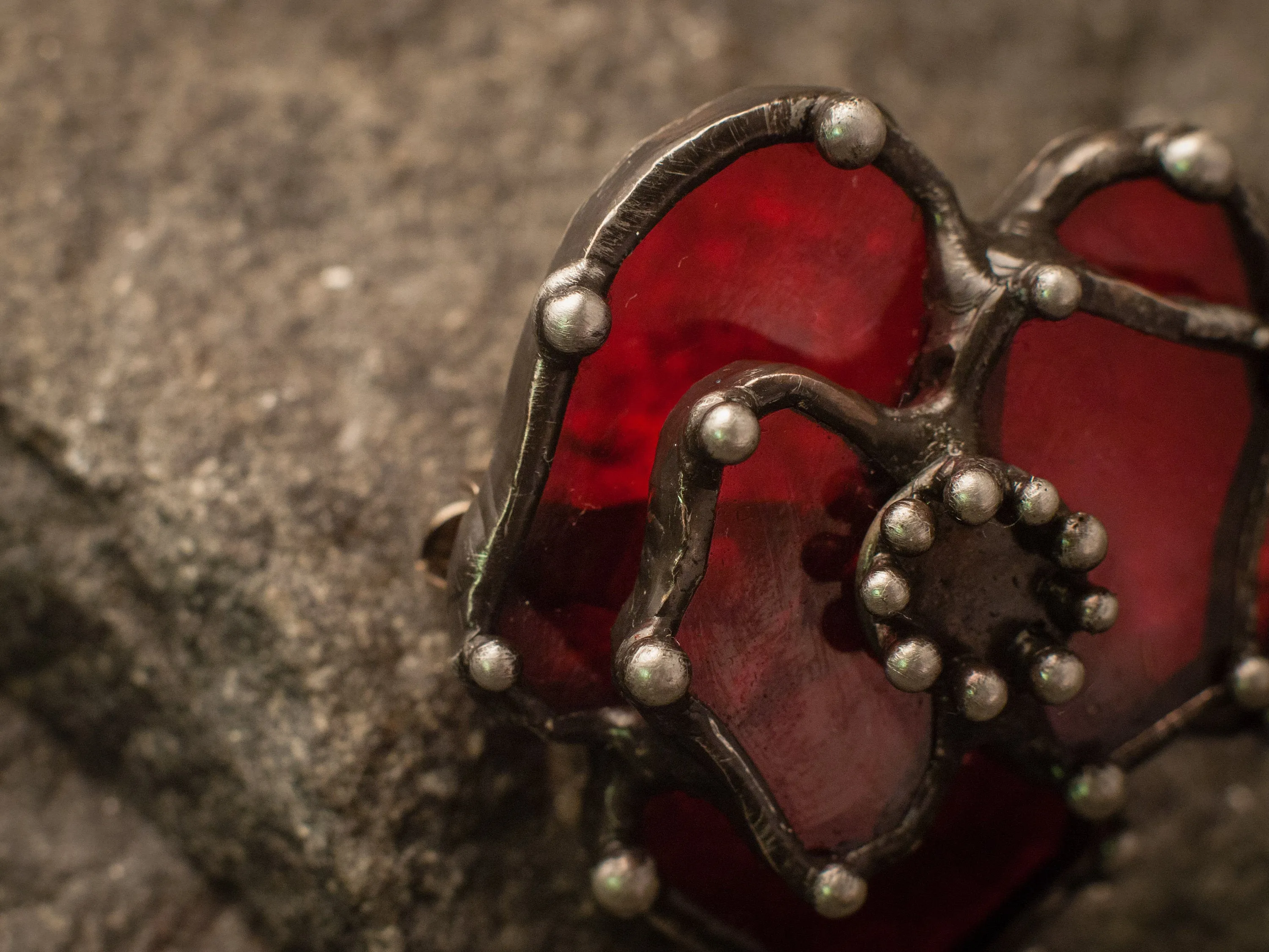 Hot Poppy Brooch