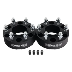 Hub Centric Wheel Spacers FORD / LINCOLN BP 6x135mm M14x2 Studs   Tire Valve Caps