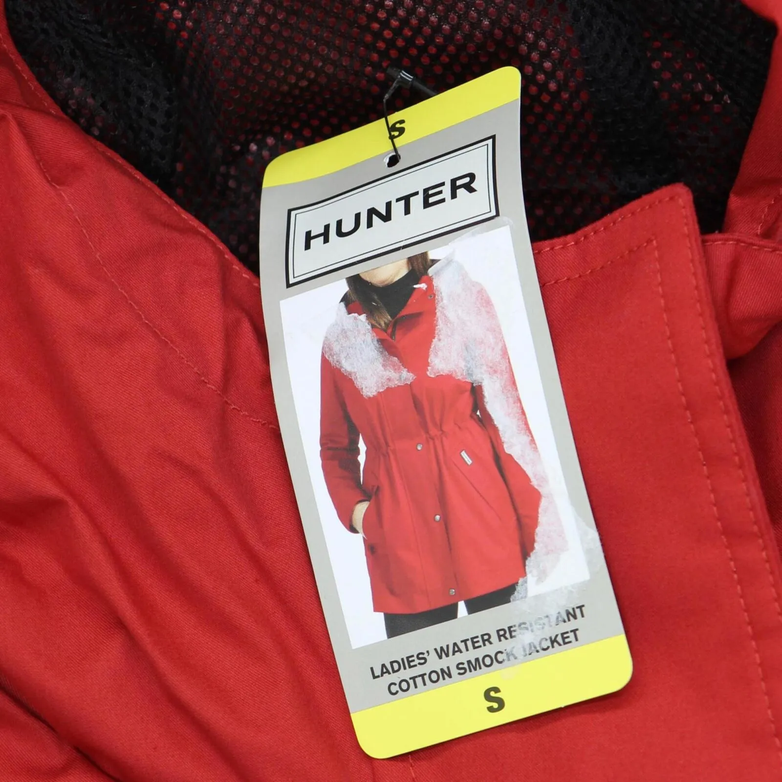Hunter Womens Water Resistant Cotton Smock Rain Jacket 1781638