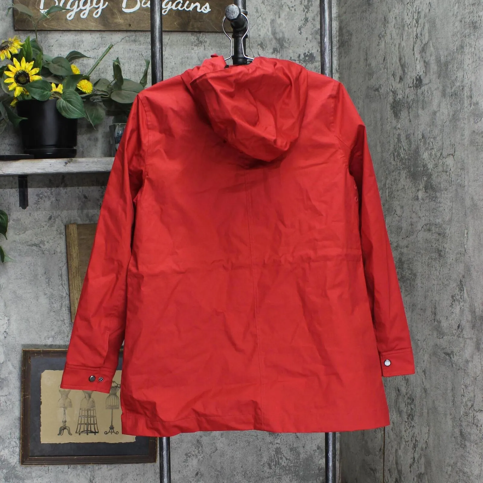 Hunter Womens Water Resistant Cotton Smock Rain Jacket 1781638