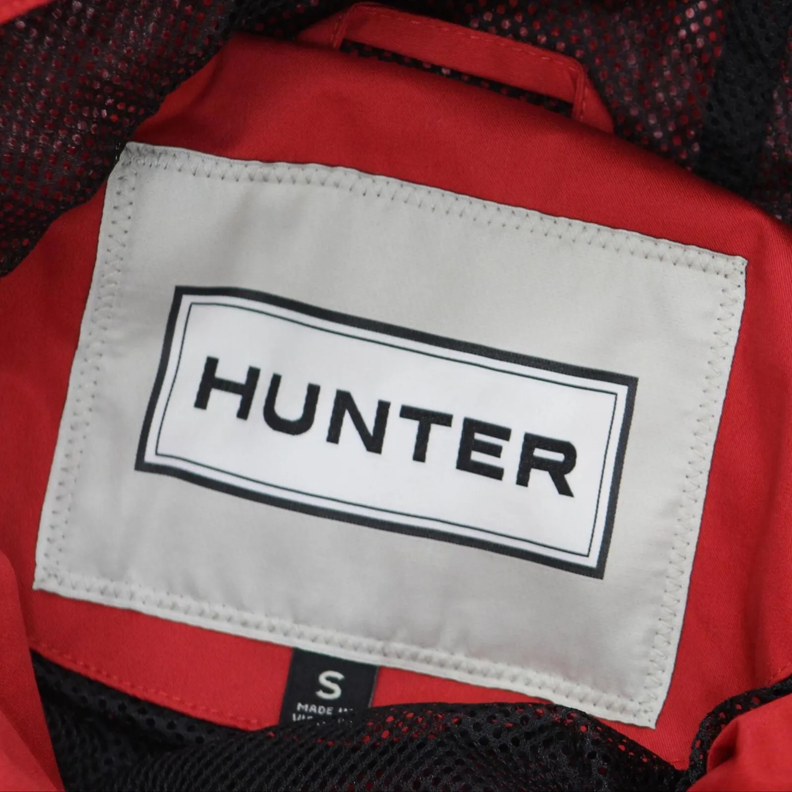Hunter Womens Water Resistant Cotton Smock Rain Jacket 1781638