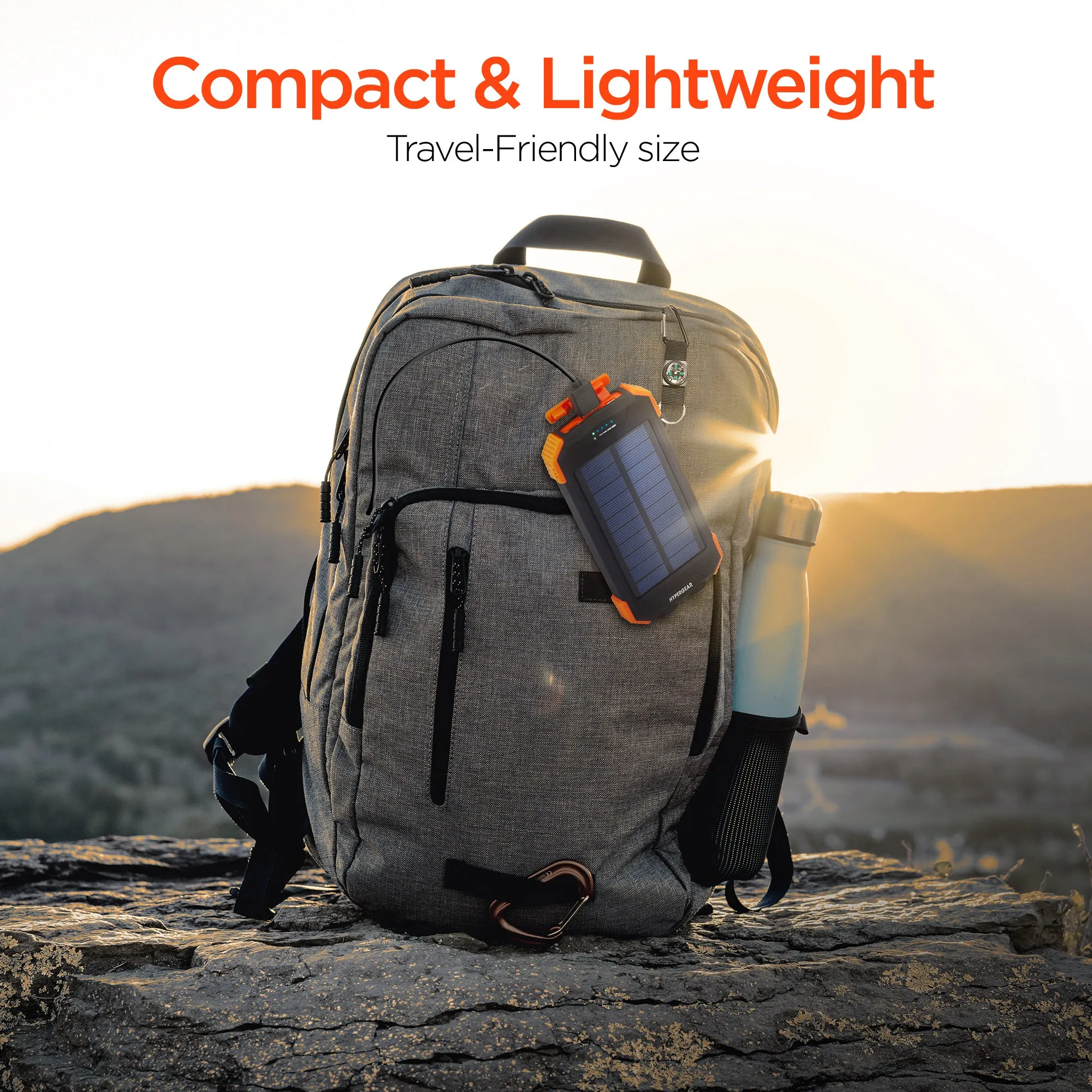 HYPERGEAR Solar 10000mAh Wireless Power Bank