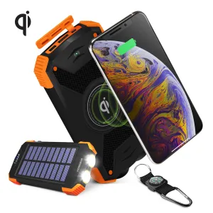 HYPERGEAR Solar 10000mAh Wireless Power Bank