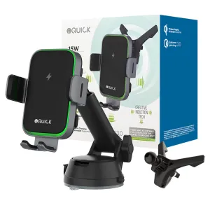 iQuick Wireless Car Charger Mount iOX3 - Black