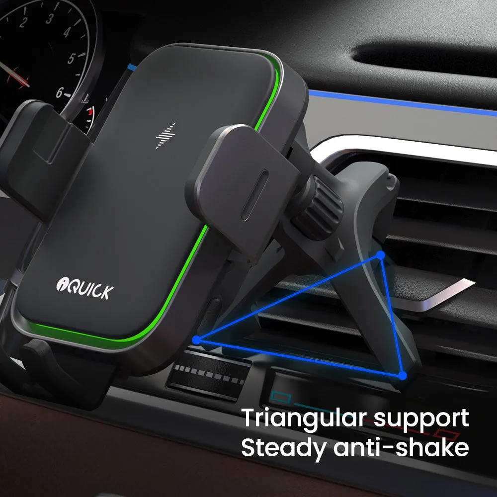 iQuick Wireless Car Charger Mount iOX3 - Black