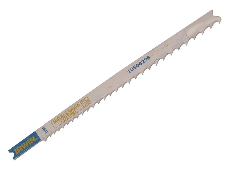 IRWIN U345Xf Jigsaw Blades Metal & Wood Cutting Pack Of 5