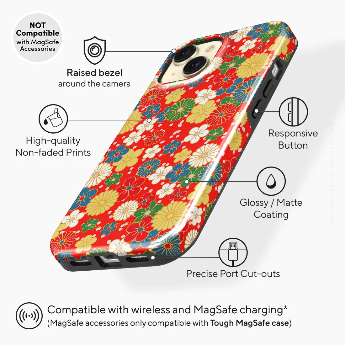 Japan Blossoms Custom - iPhone 15 Case