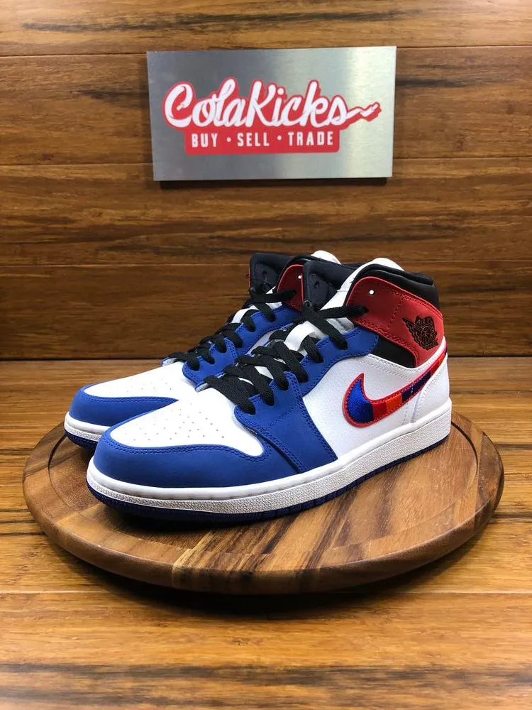 Jordan 1 Mid Multi-Color Swoosh
