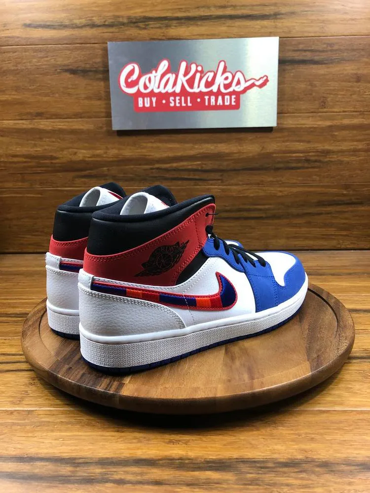 Jordan 1 Mid Multi-Color Swoosh