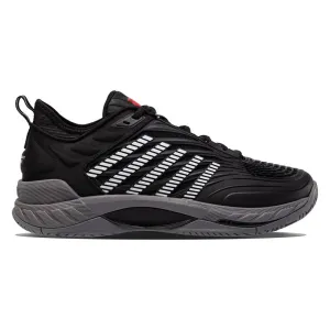 K-Swiss Hypercourt Supreme 2 Men's Tennis Shoe (Black/Grey/Firey Red)
