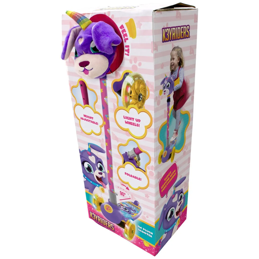 K3YRiders 3 Wheeled Perrycornio Plush Head Scooter