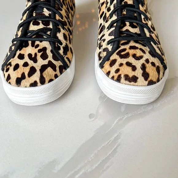 Keds x Kate Spade New York Kickstart Hi Leopard Print Sneakers Womens Sz 8.5