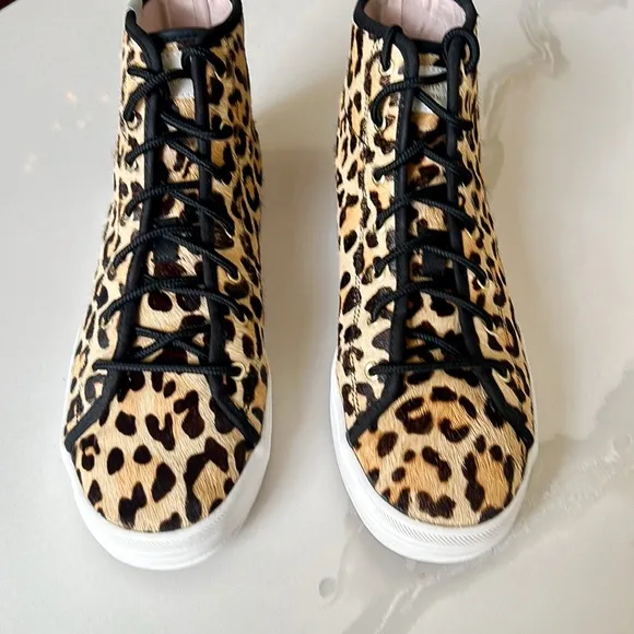 Keds x Kate Spade New York Kickstart Hi Leopard Print Sneakers Womens Sz 8.5