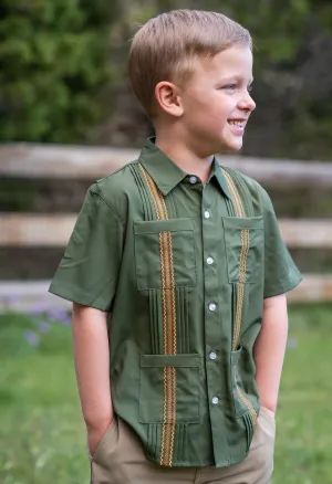 KIDS GUAYABERA SHIRT