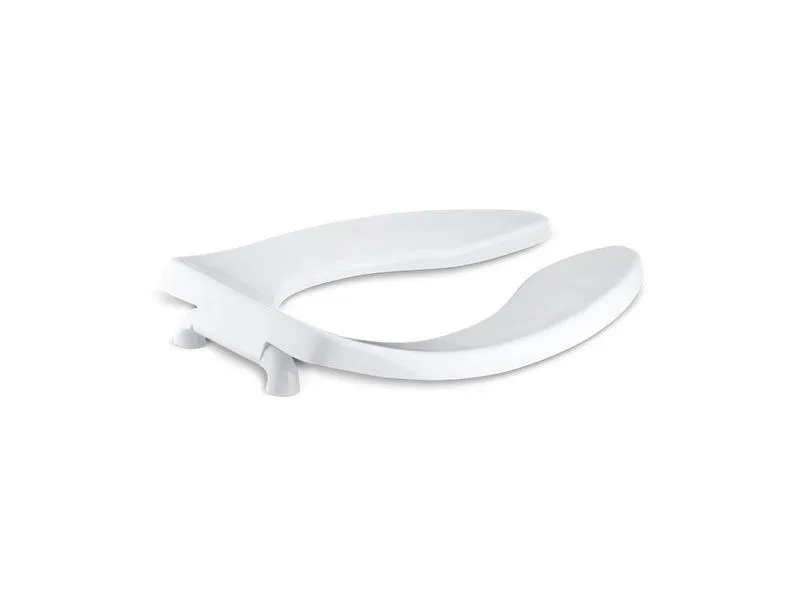 KOHLER K-4666-SA-0 Lustra Elongated toilet seat with anti-microbial agent and self-sustaining check hinge