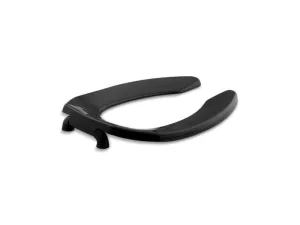 KOHLER K-4667-C-7 Lustra Elongated toilet seat with check hinge, in Black Black