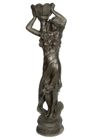 Lady Holding Planter