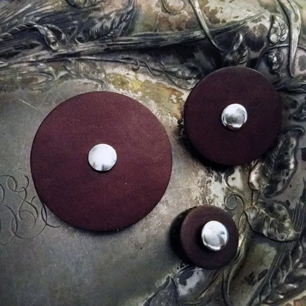 Leather Pedestal Button
