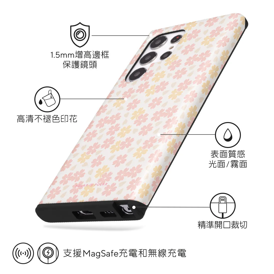 Light Pink Sakura - Samsung Galaxy S22 Ultra 5G Case