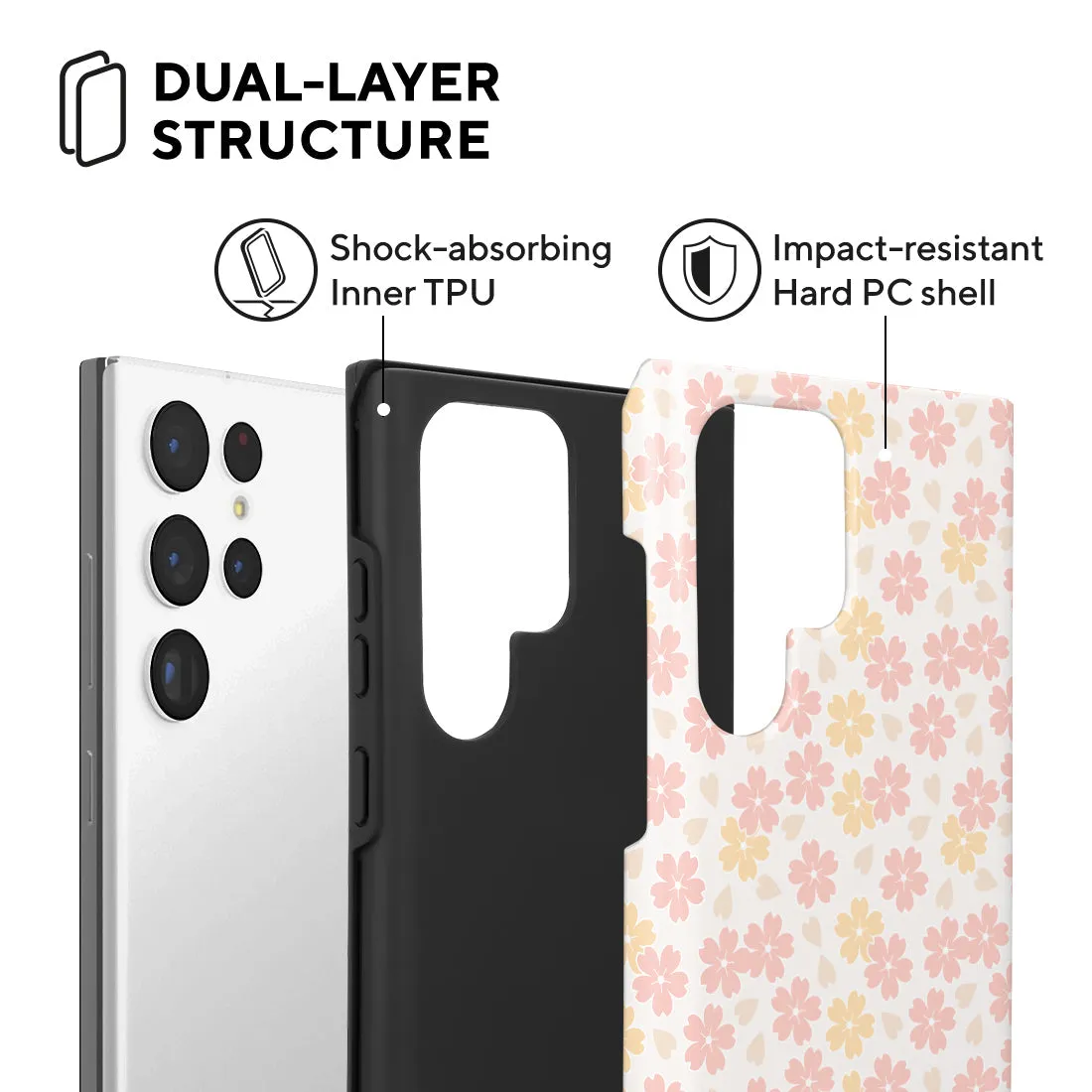 Light Pink Sakura - Samsung Galaxy S22 Ultra 5G Case