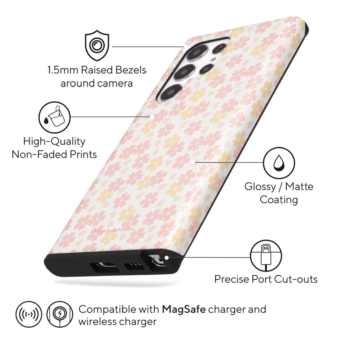 Light Pink Sakura - Samsung Galaxy S22 Ultra 5G Case