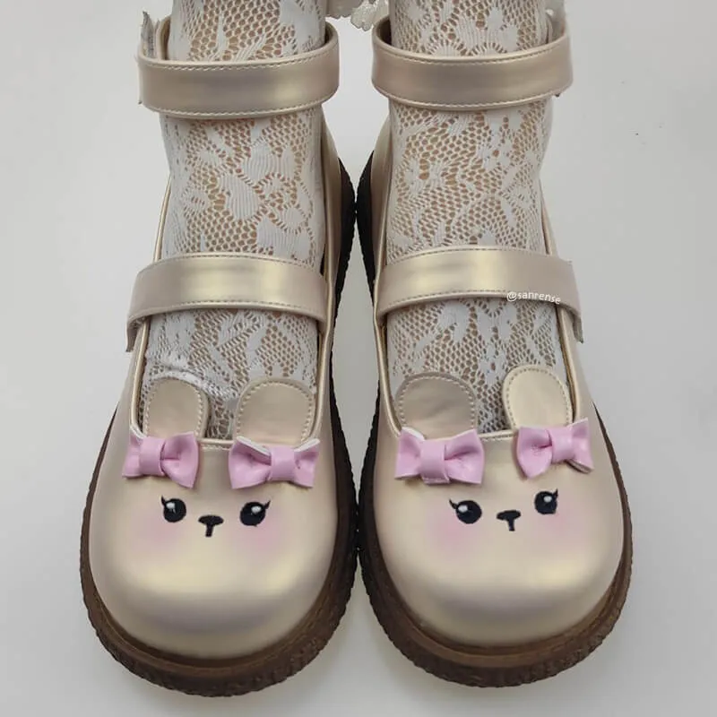 Lolita Bow Bear Shoes