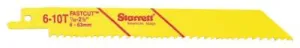 L.S. Starrett HSS Bi-Metal Reciprocating Saw Blades,  24 TPI, Wood; Plastic; Most Metals, 15333