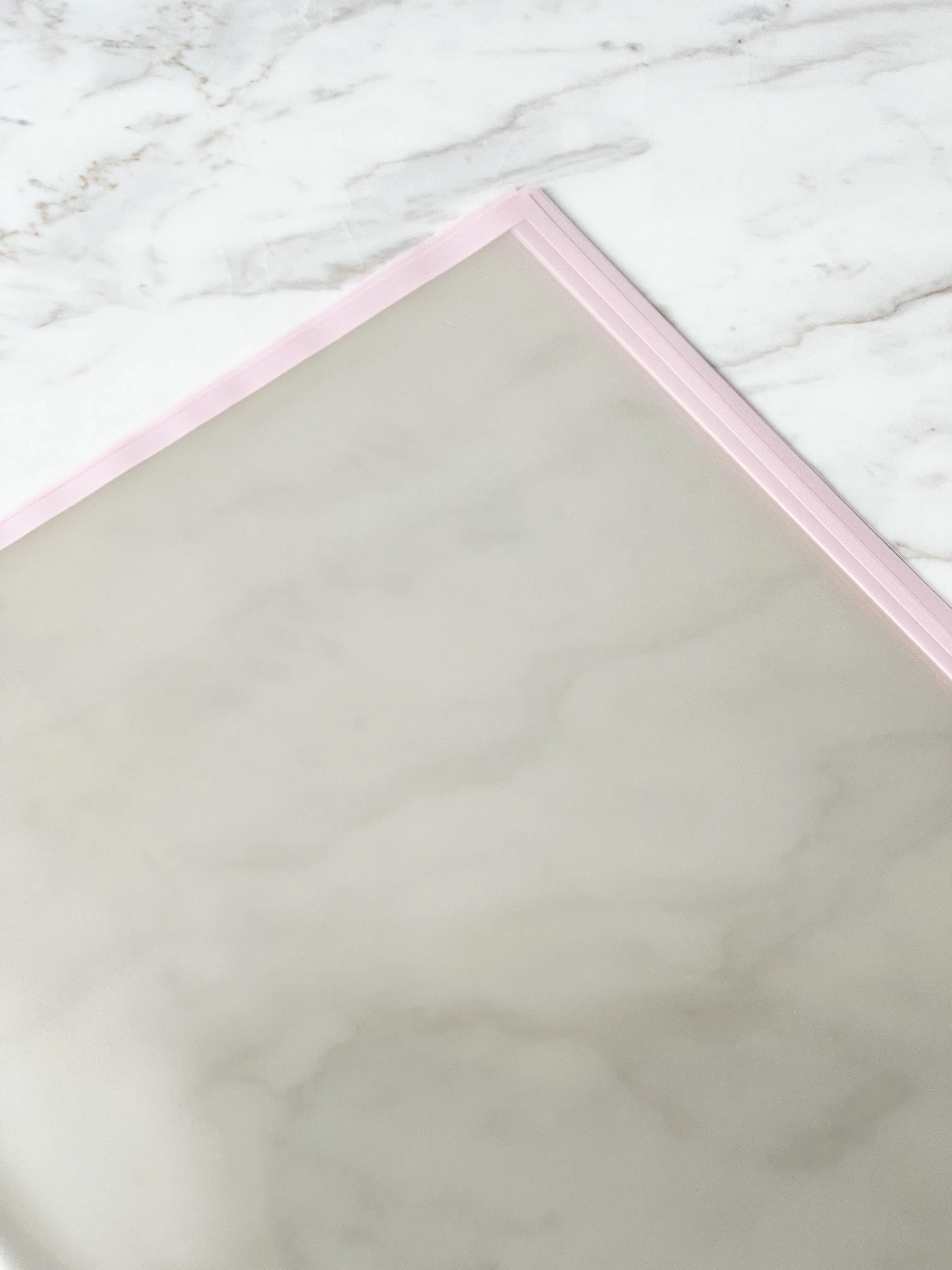 Macaron Color Frame Clear Wrapping Paper