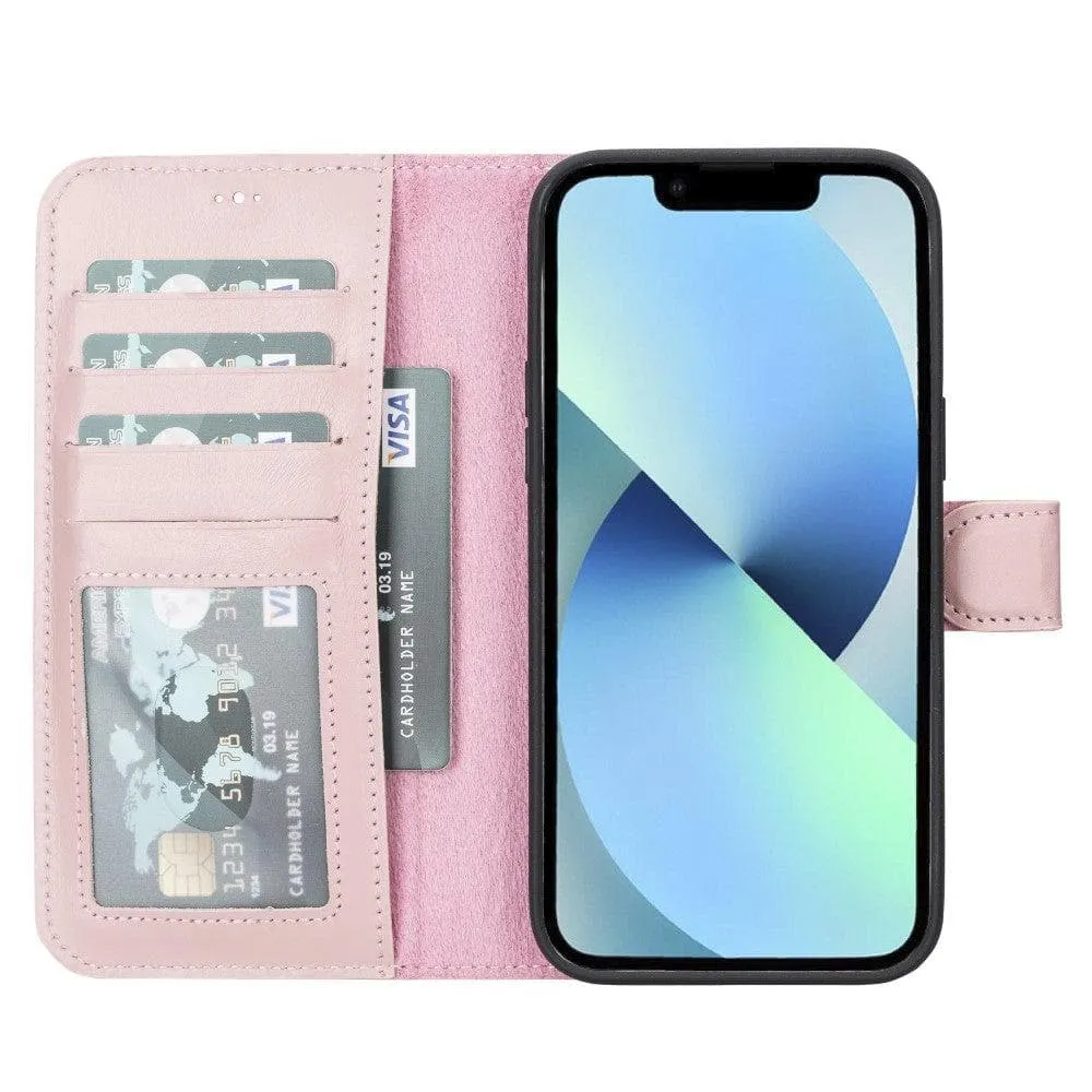 Magic iPhone 14 Series Detachable Genuine Leather Case / MW