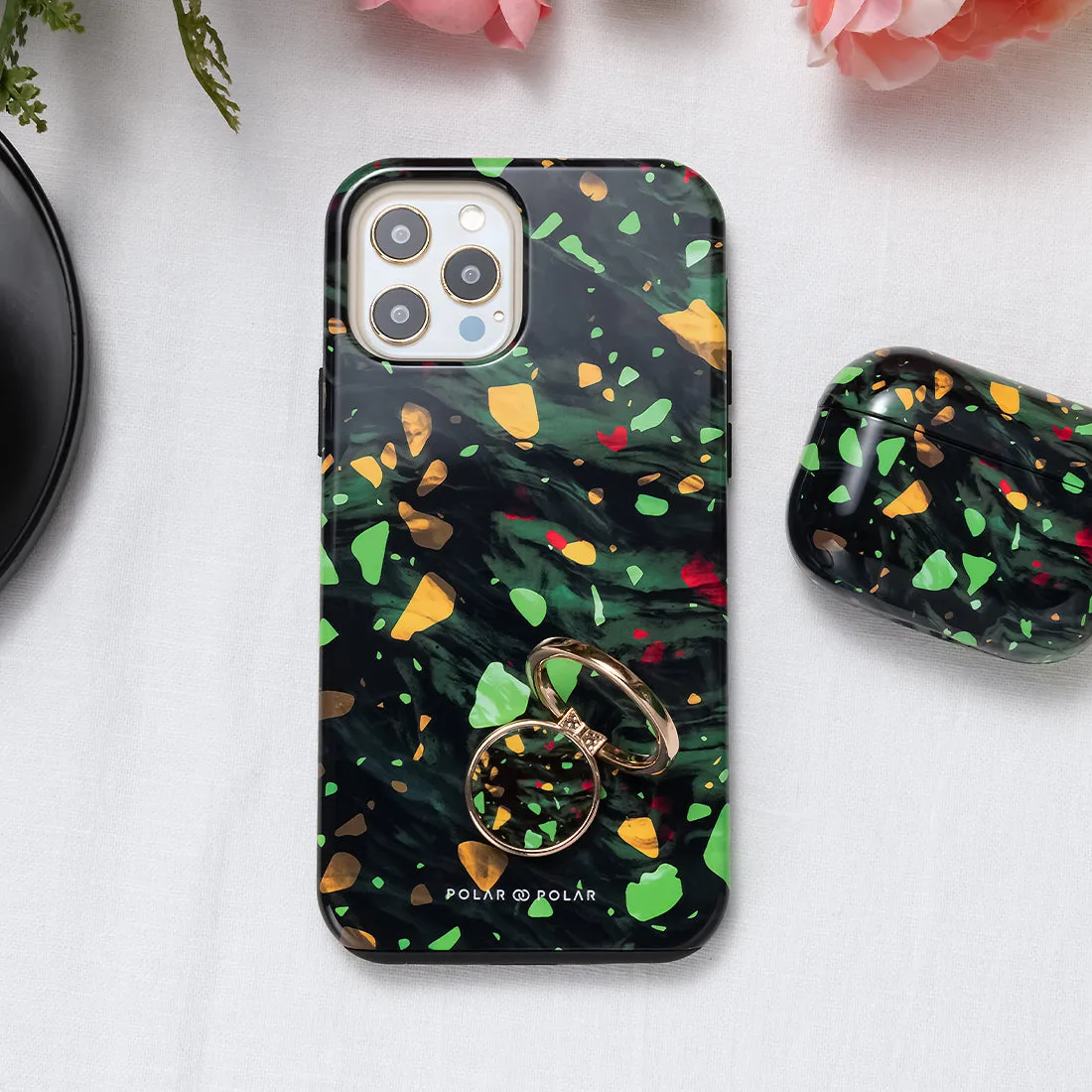 Malachite Terrazzo Gem Custom - Samsung Galaxy S22 5G Case
