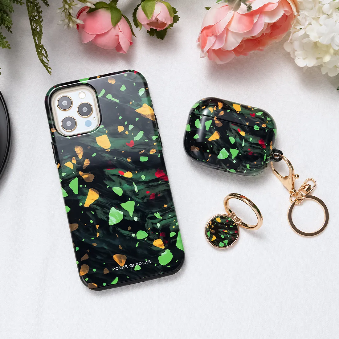 Malachite Terrazzo Gem Custom - Samsung Galaxy S22 5G Case