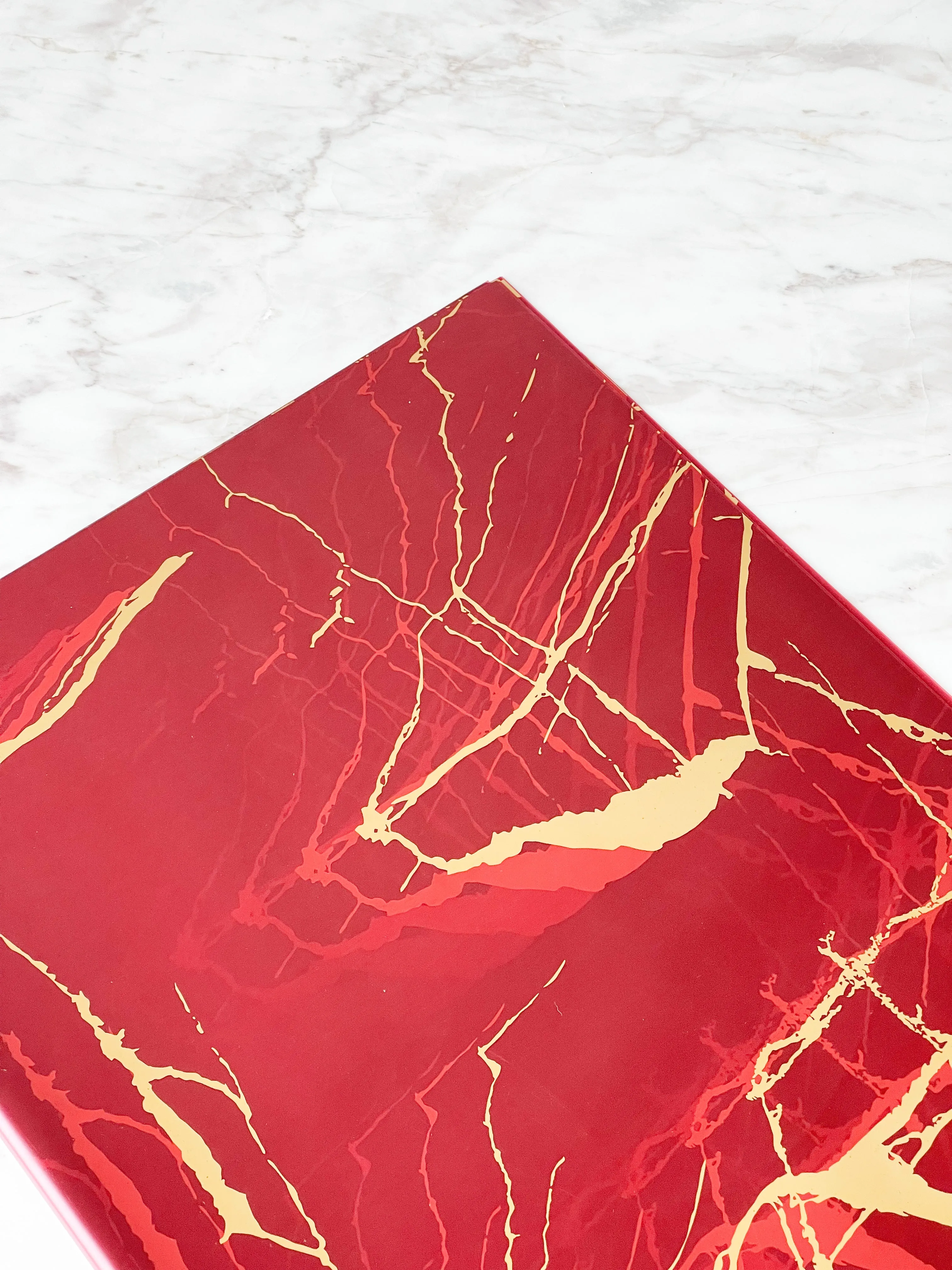 Matte finish Waterproof Marble wrapping paper(Transparent)
