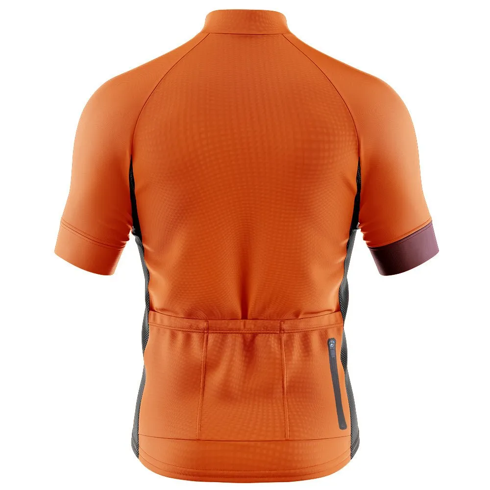 Mens Bezzie Orange Cycling Jersey