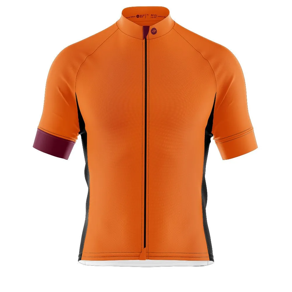 Mens Bezzie Orange Cycling Jersey