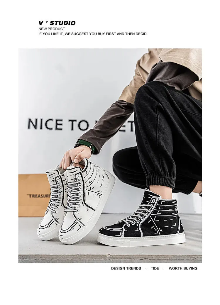 Men’s High-Top Sneakers – Lightweight & Breathable for men