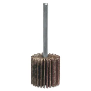 Merit Abrasives Micro-Mini Flap Wheels with Mounted Steel Shanks, 3/4 in x 5/8 in, 80 Grit, 08834137581