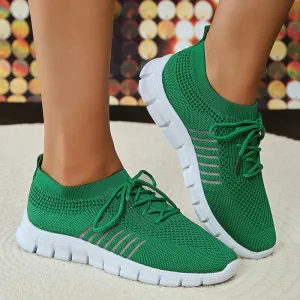 Mesh Breathable Soft Sole Sneakers Women Lightweight Non-Slip Running Walking Shoes Woman