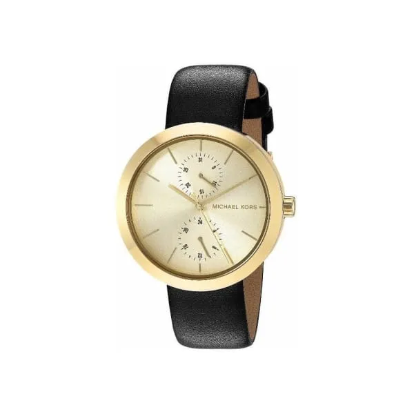 Michael Kors Womens Analogue Quartz Watch with Leather Strap MK2574