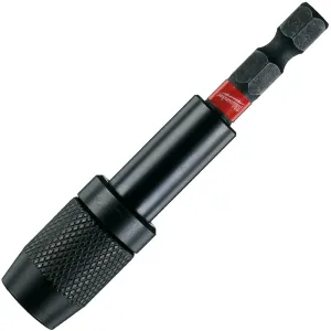 Milwaukee Locking Bit Holder 73mm Shockwave Impact Duty 1/4" Hex Shank