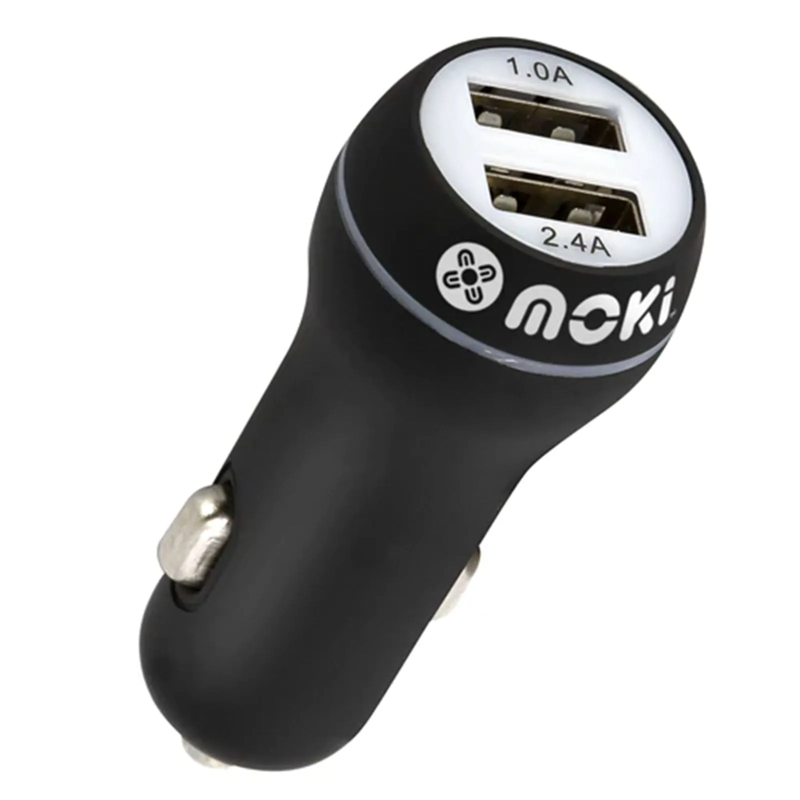 Moki Dual USB Car Charger Black
