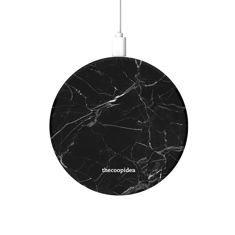 MOON - Marble Black Wireless Charging Pad